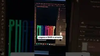 efeito de texto escorrendo🎨#emilysouza #photoshop #tutorial #cores #arcoiris