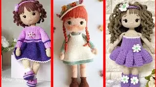 50 Beautiful crochet doll design ||  free amigrumi dolls patterns || #easypaperart #crochet #knit