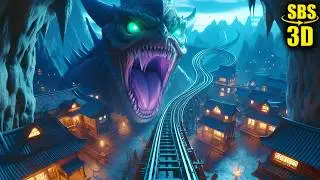 3D Horror | Roller Coaster | VR Vídeo 3D SBS [Google Cardboard • VR Box]