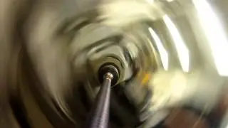 GoPro mounted on lathe chuck 02: Cutting Threads