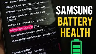 Samsung Battery Health Check — Official Method (Same Like iPhone)