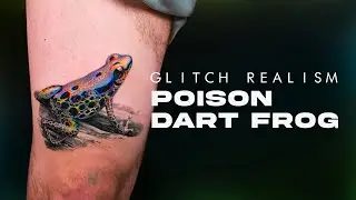 Creating a Glitch Poison Dart Frog Tattoo (With Commentary)