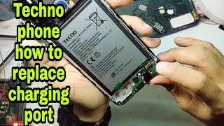 TECHNO how to replace charging port // not charging