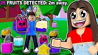 We Spent 24 HOURS With The FRUIT NOTIFIER In Blox Fruits!