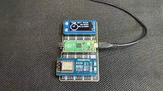 RP2040 Raspberry PI PICO - Network Clock with Waveshare PICO-ESP8266 and World Time API