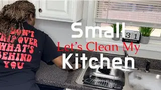 UN-Christmas My Kitchen•Clean My Small Kitchen W/Me#cleanwithme #smallyoutubersupport #home #rental