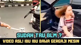 emak emak bawa gergaji mesin yang lagi viral di tiktok ?? ras terkuat di bumi nihh