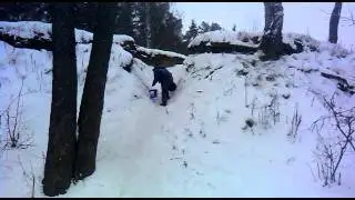Снег и горка