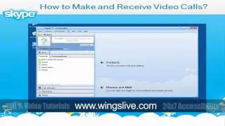 How to make and receive video call In Skype | Wingslive | Skype Video Tutorial