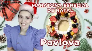 Especial de Natal | Guirlanda de Pavlova com Curd de Maracujá