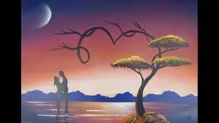 Spray paint art - Romantic painting - made by street artist