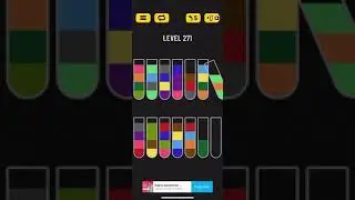 Прохождение Water Sort Puzzle level 271 👍🏻👍🏻👍🏻