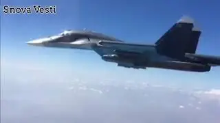 Сброс мощнейшей авиабомбы бомбардировщиком Су-34