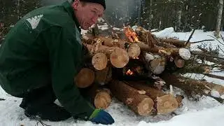 Как быстро разжечь костёр.