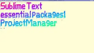 Sublime Text - Good Packs1 - ProjectManager
