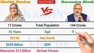 Sheikh Hasina Vs Narendra Modi With Bangladesh Vs India Full Comparison 2024