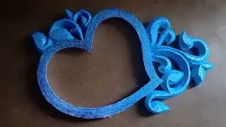 thermocol heart shape design