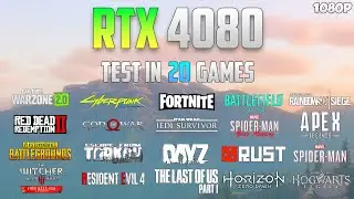 RTX 4080 Test in 20 Games - 1080p