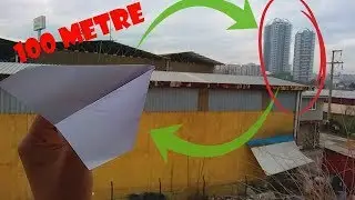 Kağıttan Boomerang Uçak Yapımı / How to make paper airplane
