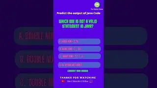 80. Can you predict the output of JAVA code | The Stylish Coder | 
