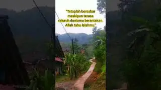 BERSABARLAH KAMU DALAM MENJALANI HIDUP 