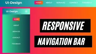How To Create Responsive Navigation Bar Using HTML and CSS  Responsive Menu Bar