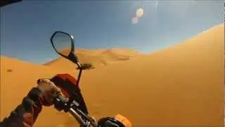 KTM 690 Enduro R: 1st Try - 1st Fails in Sand Desert [2013, Morocco/Maroc, near Merzouga]