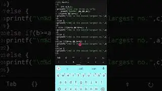 C program to find second largest number among three numbers.