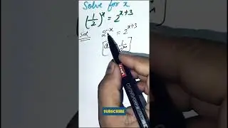 Math Olympiad Problem | A Nice Algebra Equation #maths #exponents #algebra #equation #olympiad #math