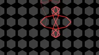 A lighthouse beam in a grid of hexagonal prisms | Ray Optics & Ray Tracing | Physics Simulations