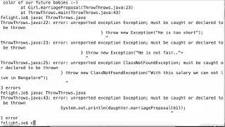 Exception Handling Part 8 - Checked Exceptions and unchecked exceptions in Java | FULL HD 1080p