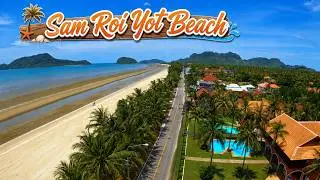 🇹🇭 Sam Roi Yot Beach | หาดสามร้อยยอด | Prachuap Khiri Khan