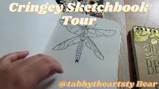 Cringey Sketchbook Tour | Tabbytheartsy Bear