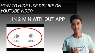 How To Hide Like Dislike On YouTube video