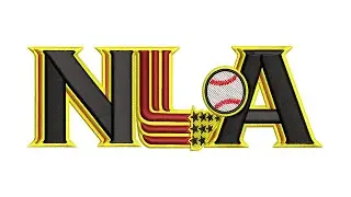 Best NLA 3d Embroidery logo.