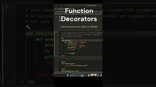 Function Decorators in python 