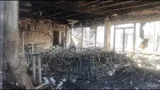 Kyiv TV Tower Complex After Missile Strike