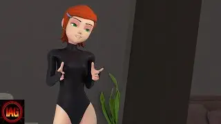 Gwen Becomes Raven for Halloween