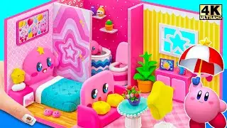 KIRBY | Crafting a Dreamy Pink House: DIY Bedroom, Bathroom, and Sofa Decor ❤️ Miniature House