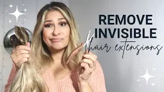How To REMOVE INVISIBLE hair extensions AT HOME
