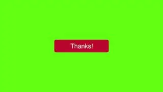 Subscribe & Thanks Button UHD :60fps :Green Screen