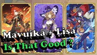 Mavuika Trigger Lisa Summoner for support, with Mona deck | TCG Genshin Impact