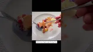 Bánh Kem Ngàn Lớp Hương Hoa siêu ngon - Fine Dining #shorts
