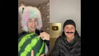 Как мы с бантом выбирали арбуз 😳🍉 #shorts