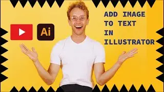 How to add image to text in illustrator | clipping mask with text in illustrator | Design with Anees