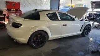 how to: mazda rx8 starter removal (rx8 automatic starter) 4 port mazda rx8 starter