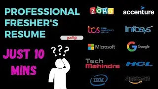 Professional Resume for freshers with 0 experience | Cypher Mania | #placement#campusinterview#job