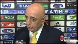 Galliani: 'Stiamo facendo una rincorsa straordinaria'