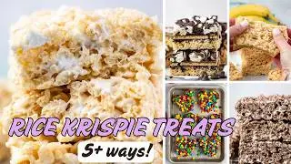 Who Knew Rice Krispie Treats Could Be THIS GOOEY?! 5 Flavor Variations!