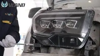 For Toyota Tundra 2007-2013 Sequoia 2008-2020 Headlight Matirx ProjectorRO Version - Vland
